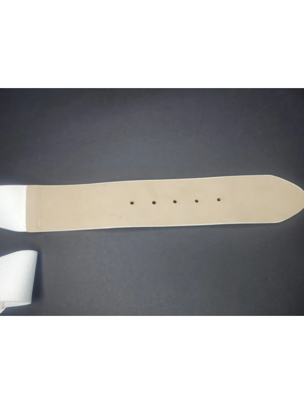 INC INTERNATIONAL CONCEPTS Womens Wide Stretch belt white M/L